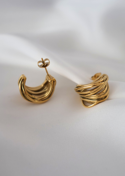 Breeze Ohrstecker I Gold