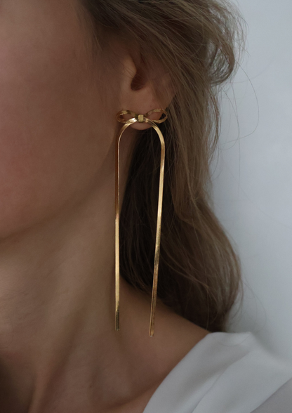 Golden Bow Ohrstecker I Gold