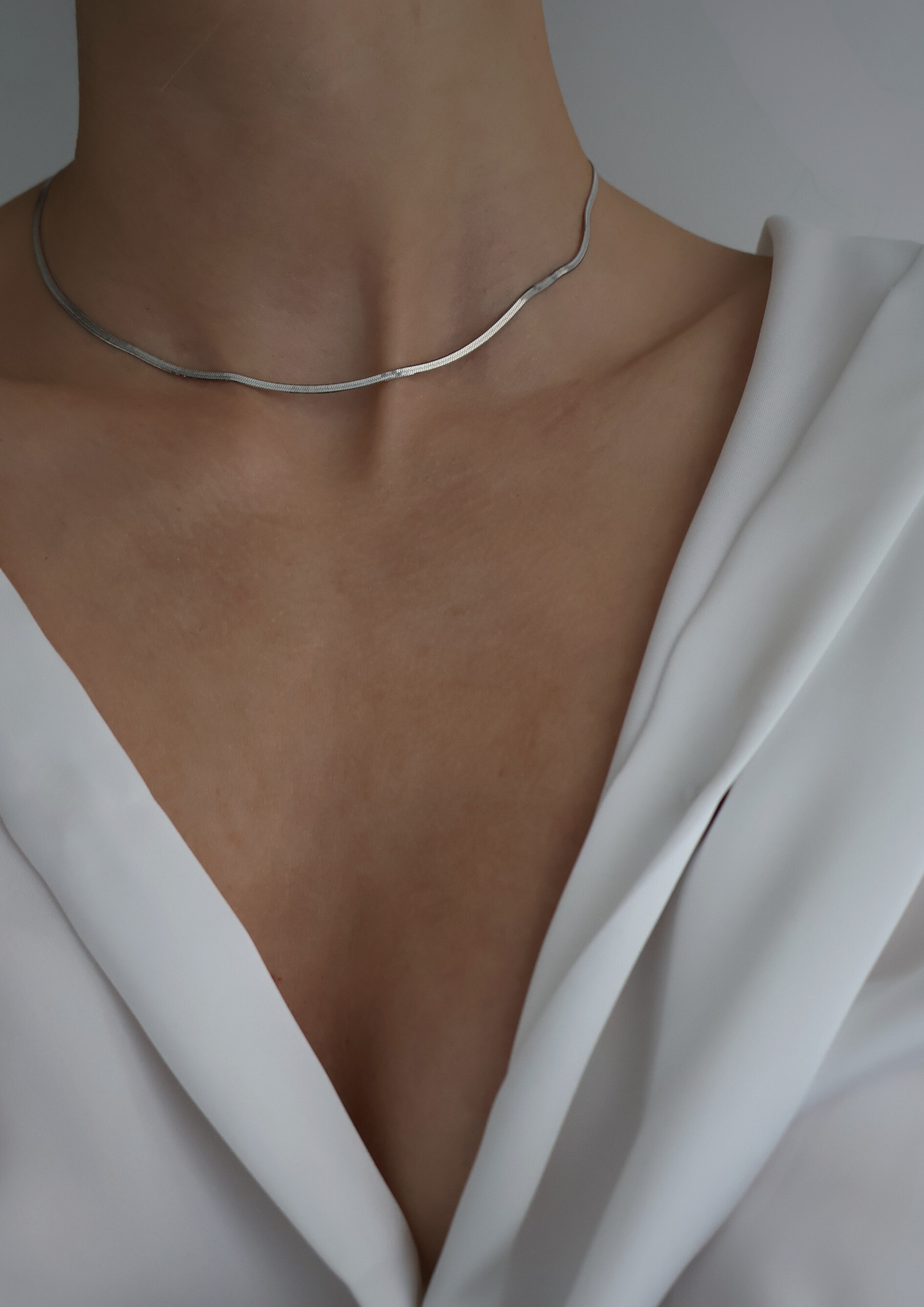 Luna Halskette 2mm I Silber