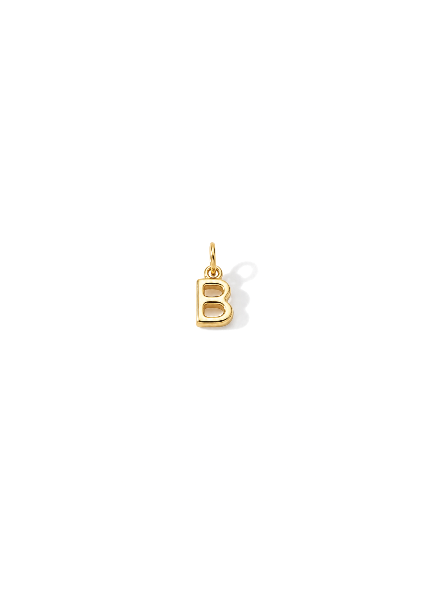 Micro Letter Charm I Gold
