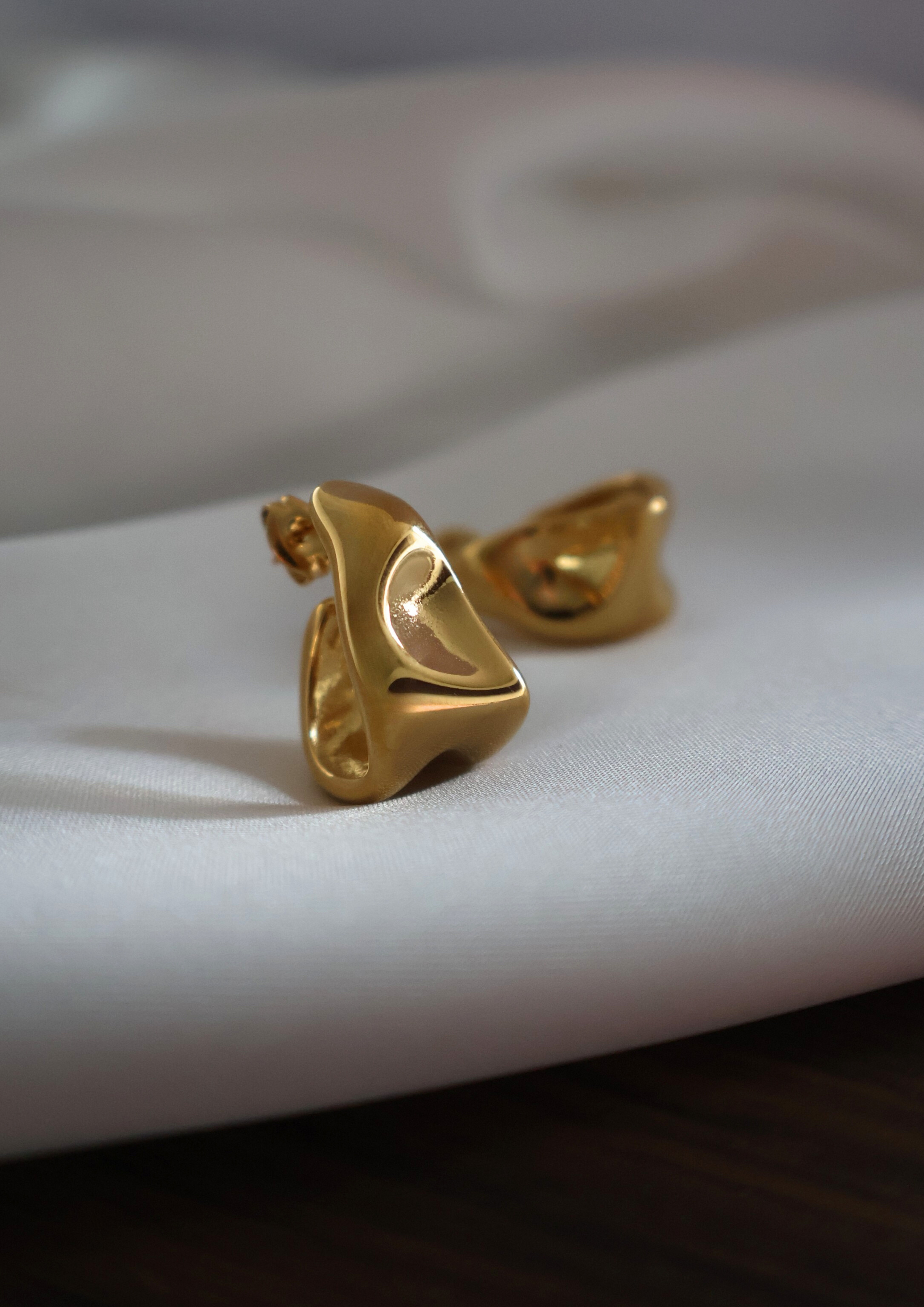 Sculpted Ohrstecker I GOLD