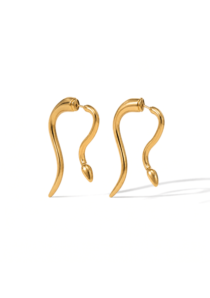 Snake Ohrstecker I Gold
