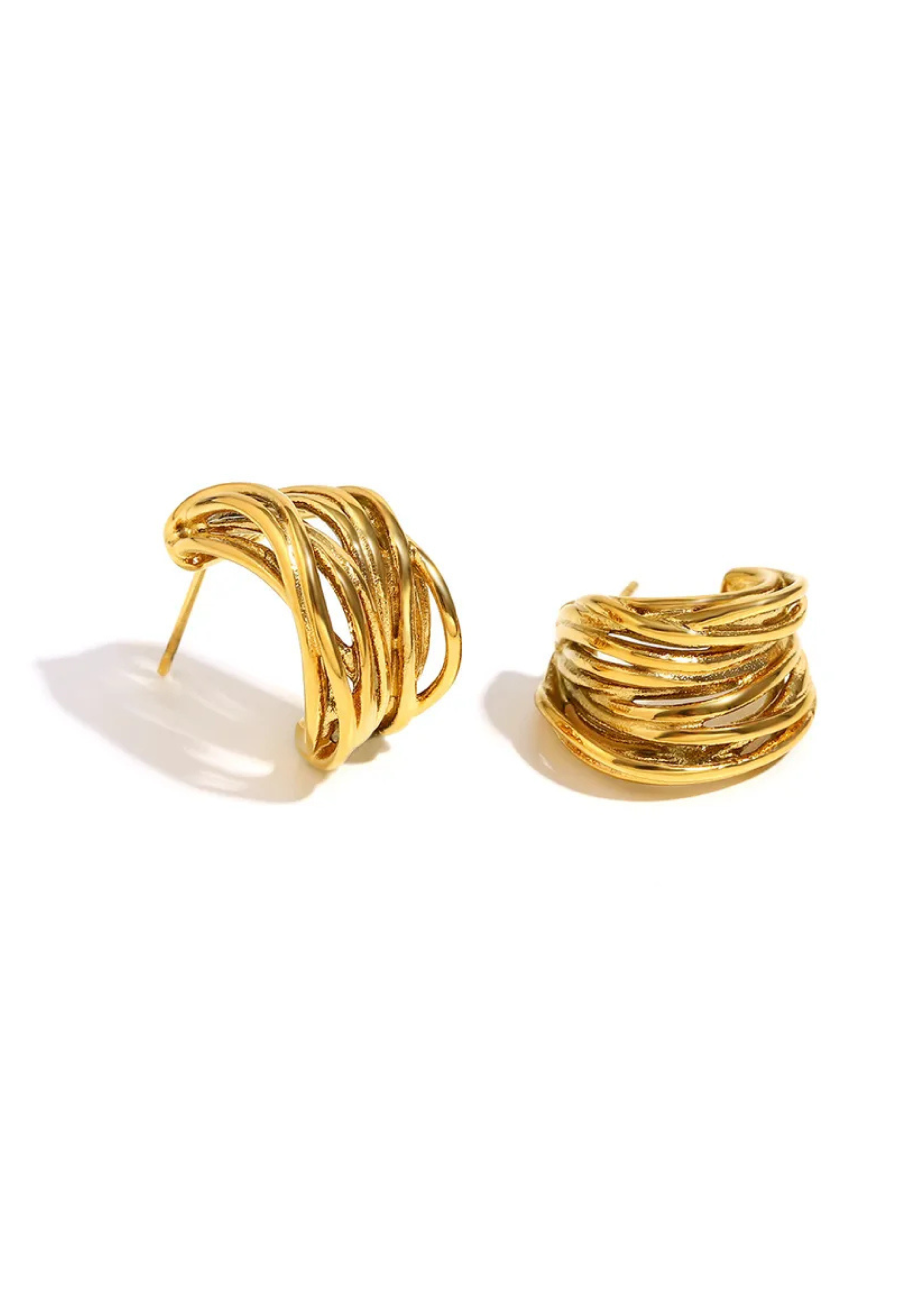 Breeze Ohrstecker I Gold