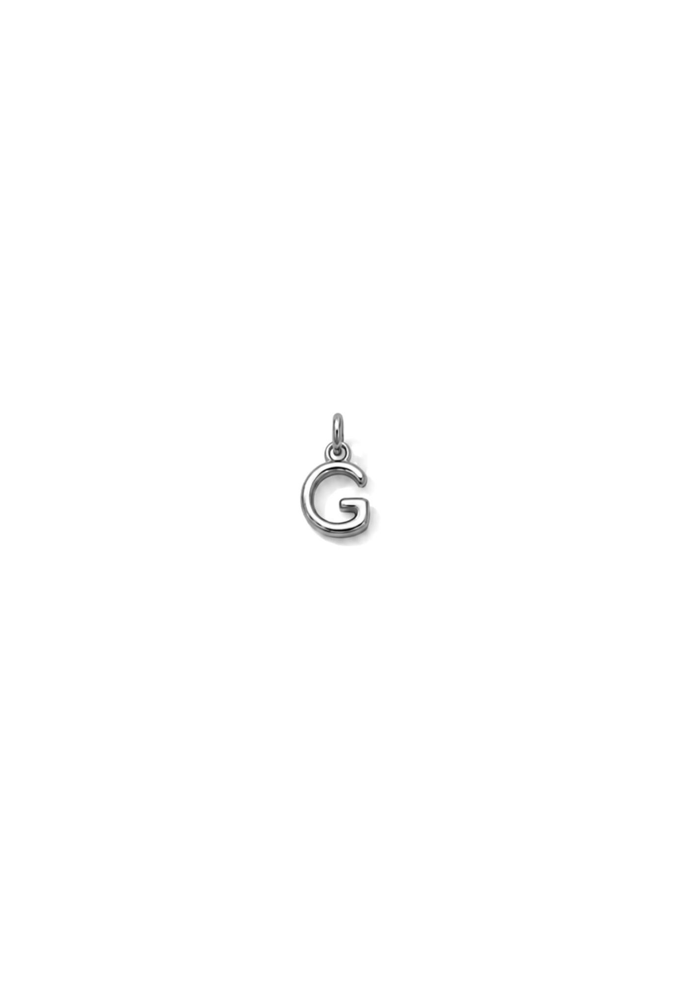 Micro Letter Charm I Silber