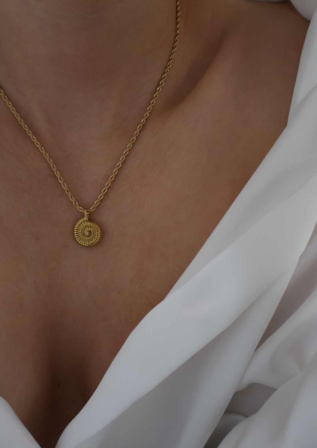 Ammoniten Halskette I GOLD