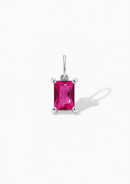 Birthstone Charm I Silber