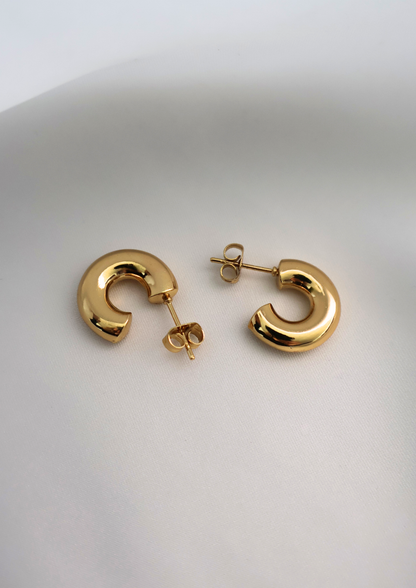 Halo Ohrstecker I Gold