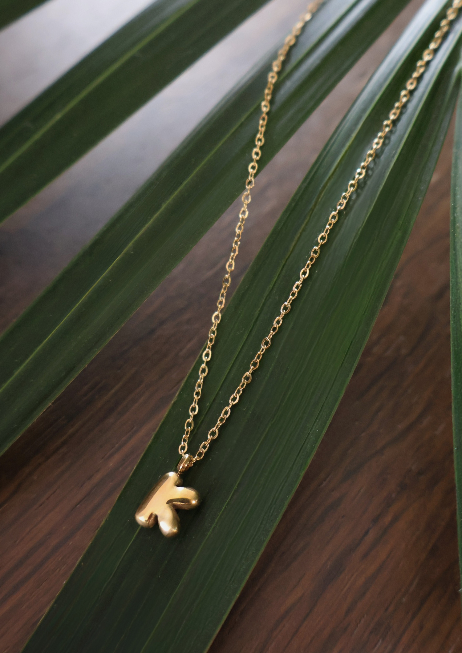 Letter Halskette I Gold