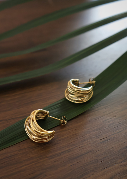 Breeze Ohrstecker I Gold