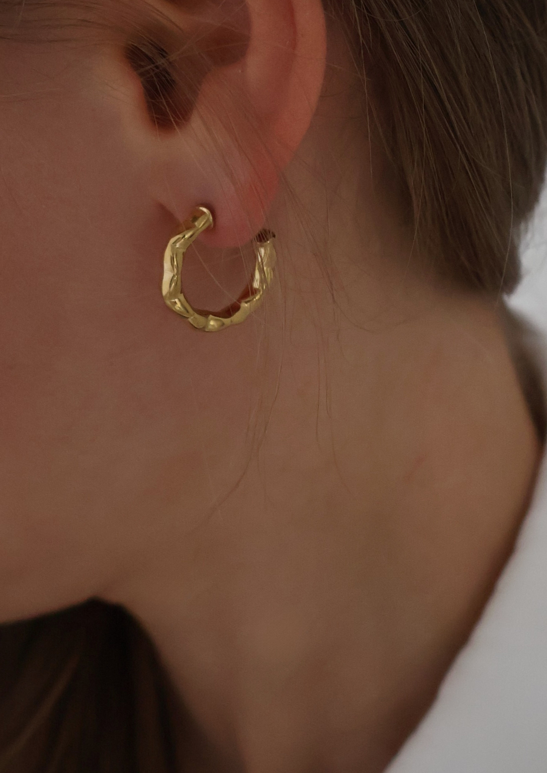 Texture Ohrstecker I GOLD