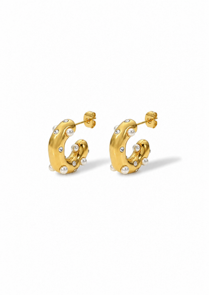 Organic Ohrstecker I Gold