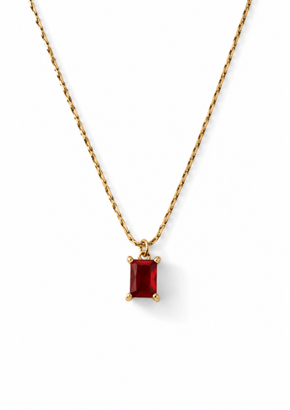 Birthstone Halskette I Gold