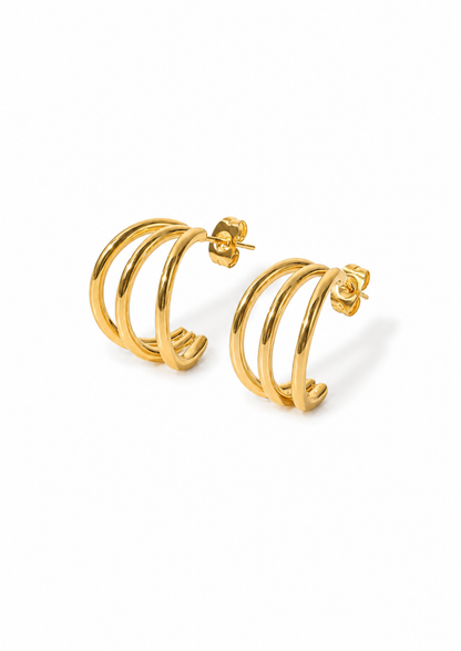 Luna Loop Ohrstecker I Gold