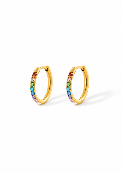 Rainbow Ohrringe I Gold