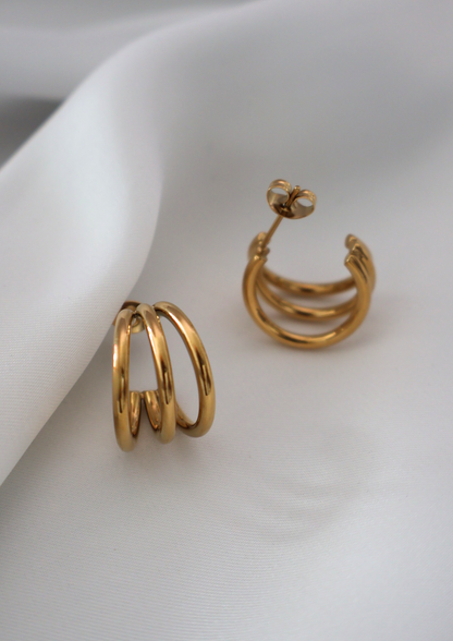 Luna Loop Ohrstecker I Gold