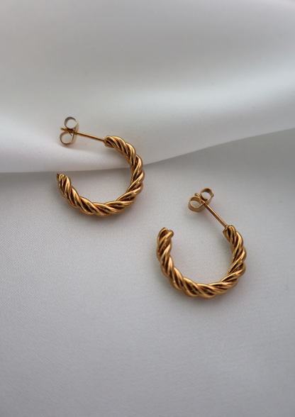Curlina Ohrstecker I Gold