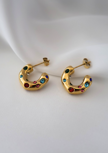 Kaleido Ohrstecker I Gold