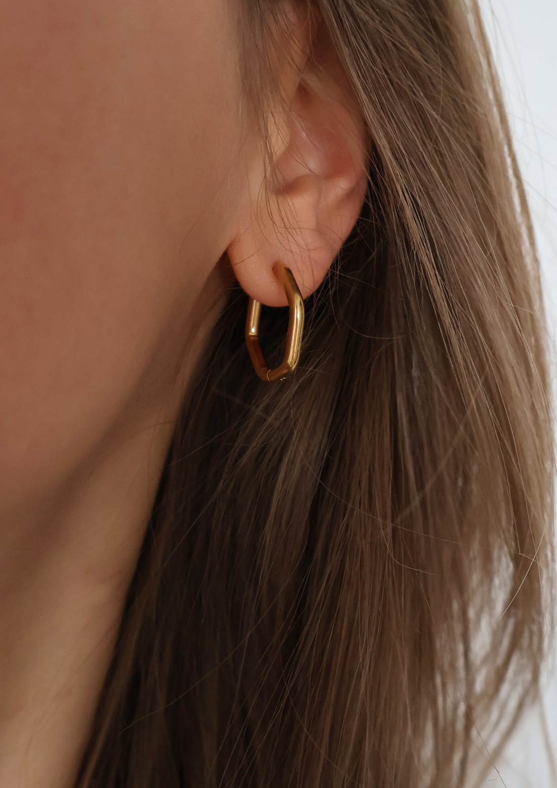 Hexa Earrings I Gold