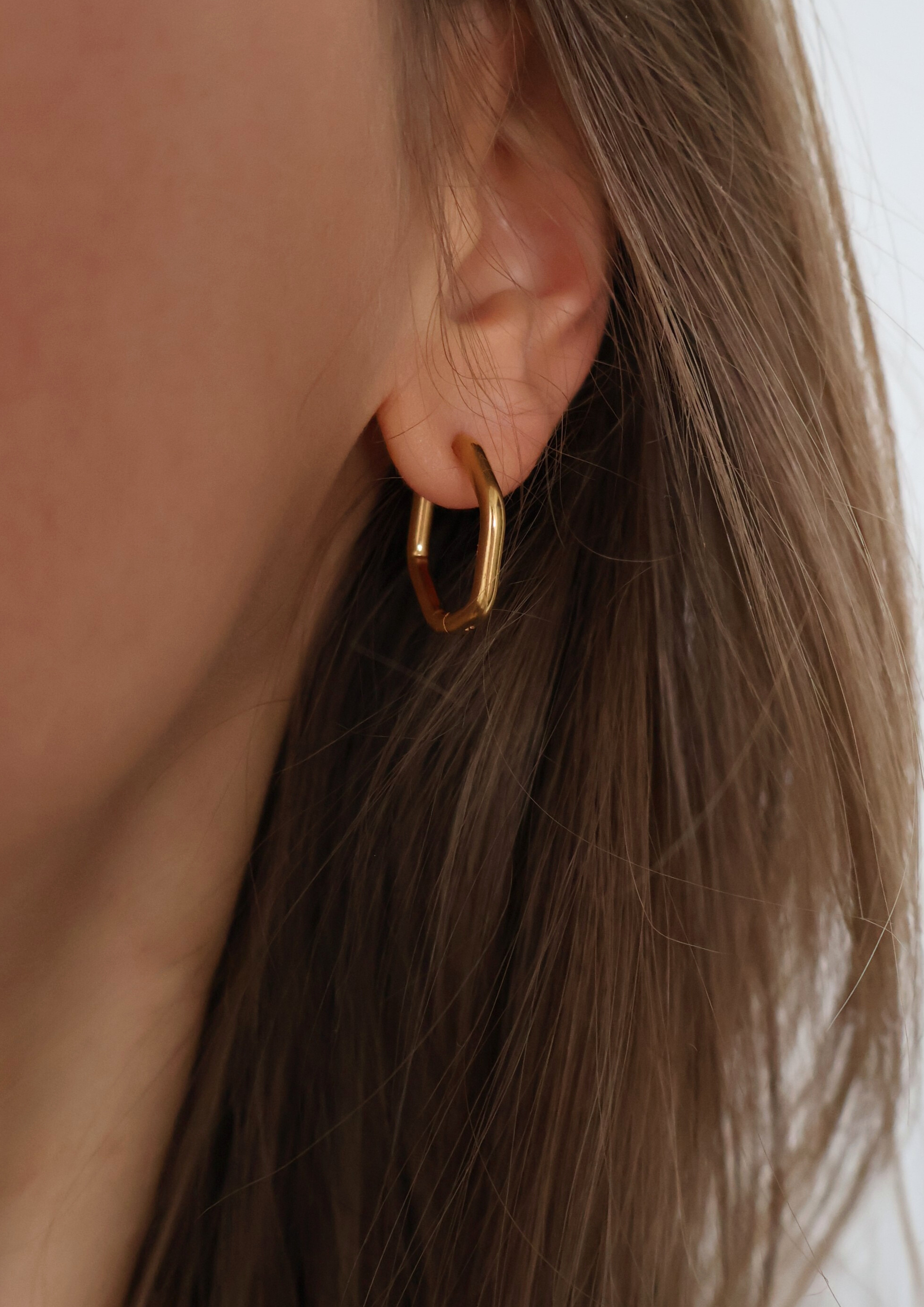 Hexa Earrings I Gold