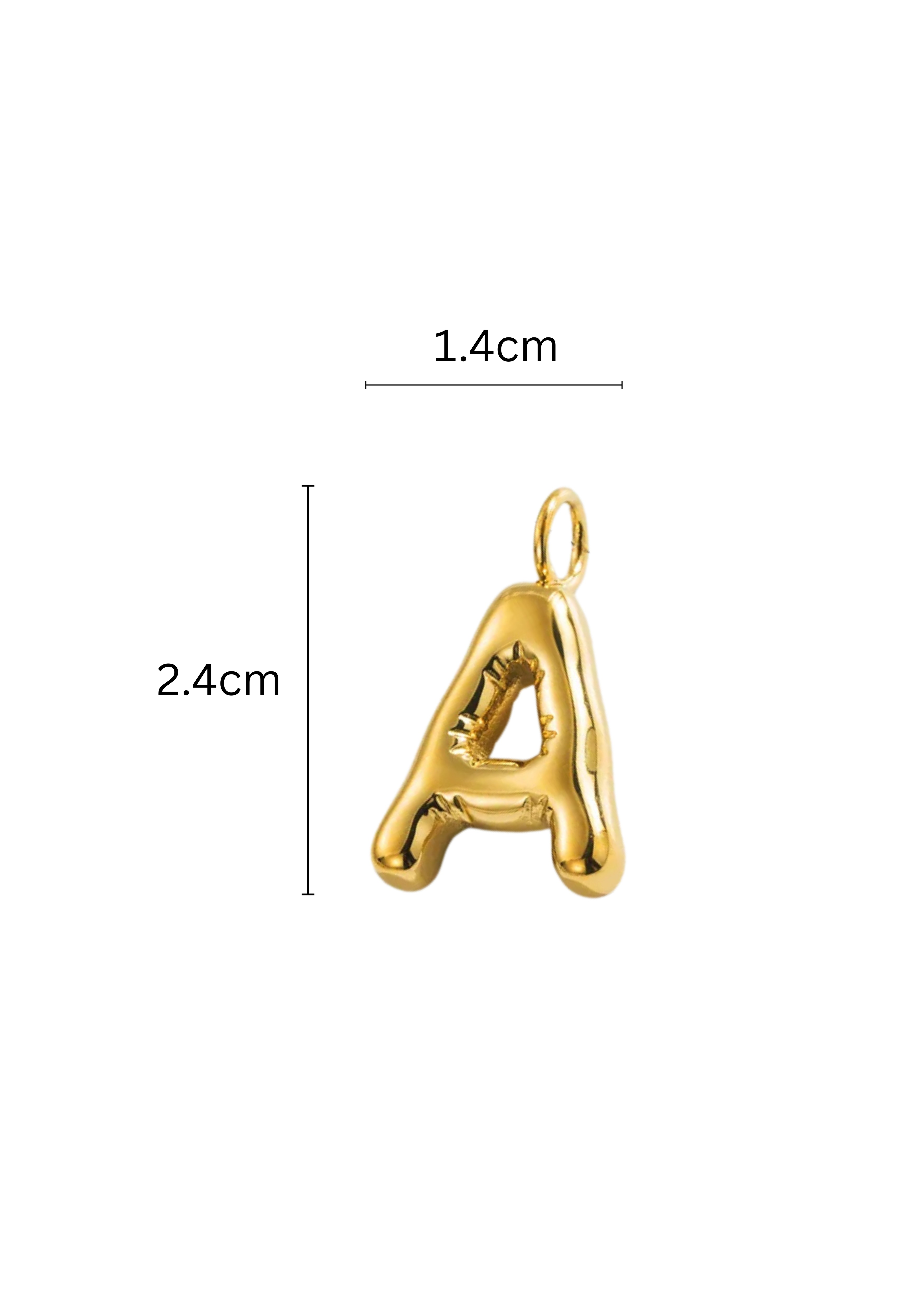 Letter Charm I Gold