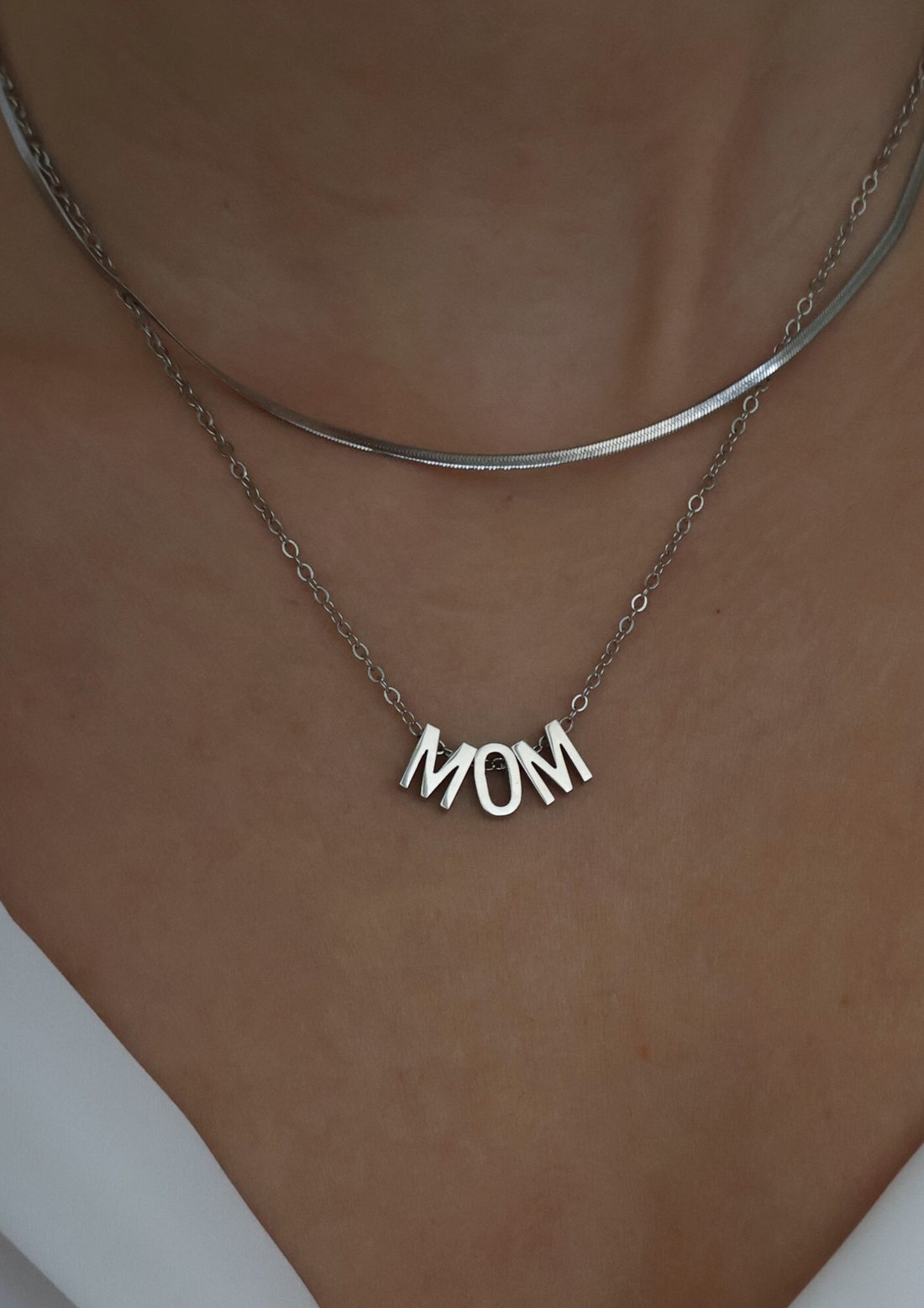 MOM Halskette I Silber