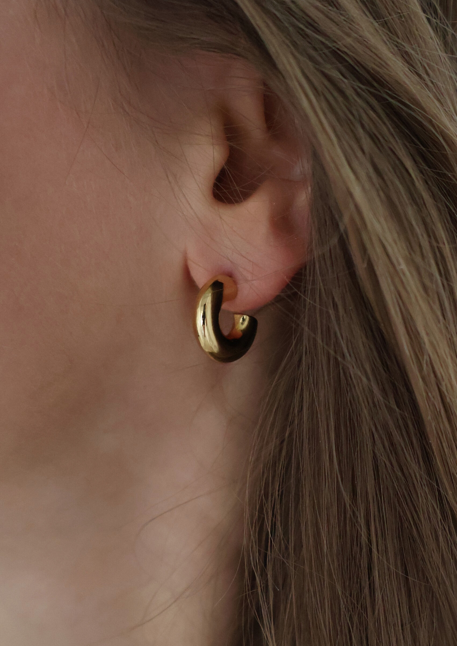 Halo Ohrstecker I Gold
