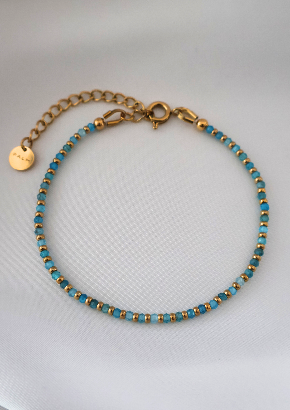 Aqua mini Armband I Gold