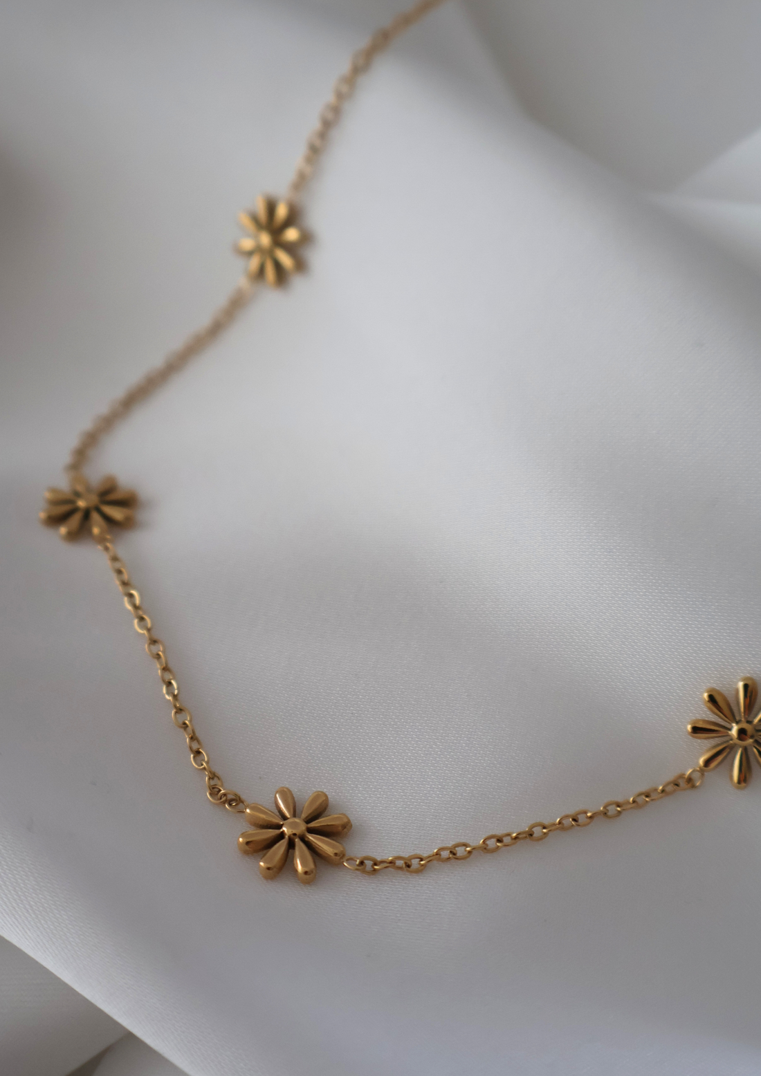 Blossom Halskette I Gold