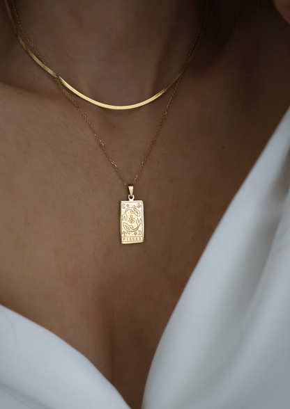 Luna Halskette 2mm I Gold