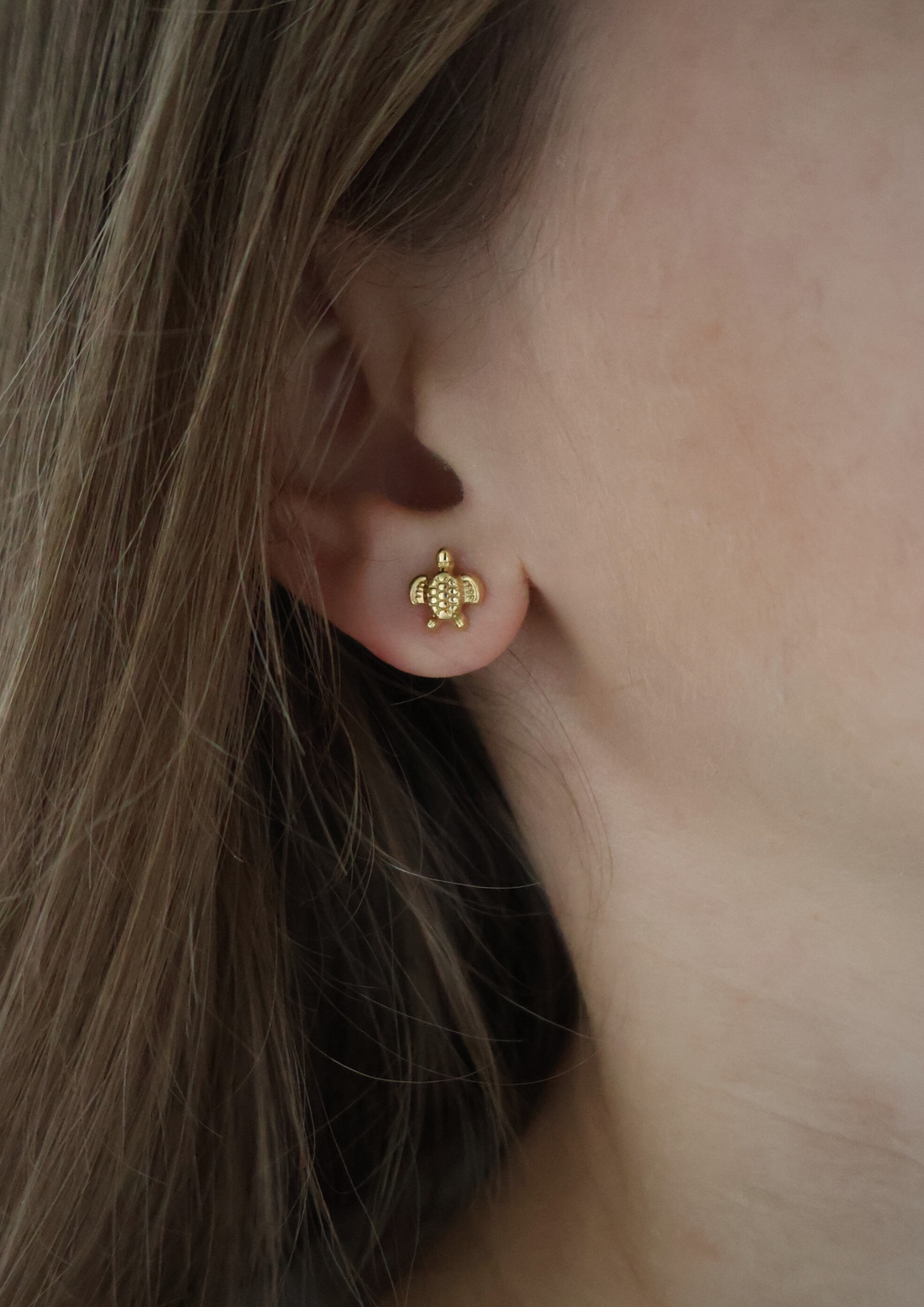 Turtle Ohrstecker I Gold
