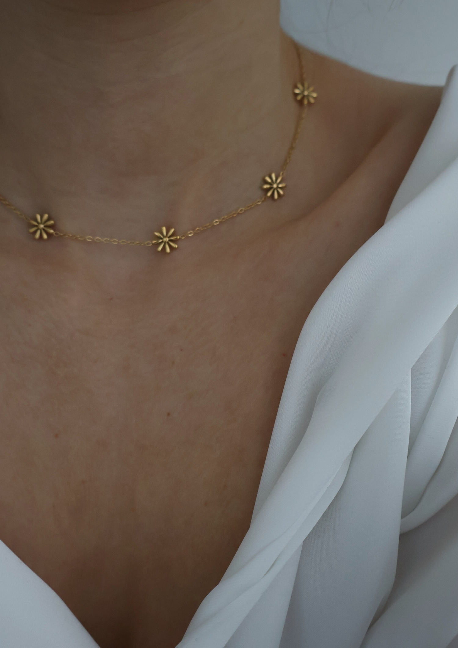 Blossom Halskette I Gold