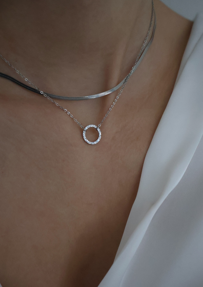 Raya Halskette I Silber