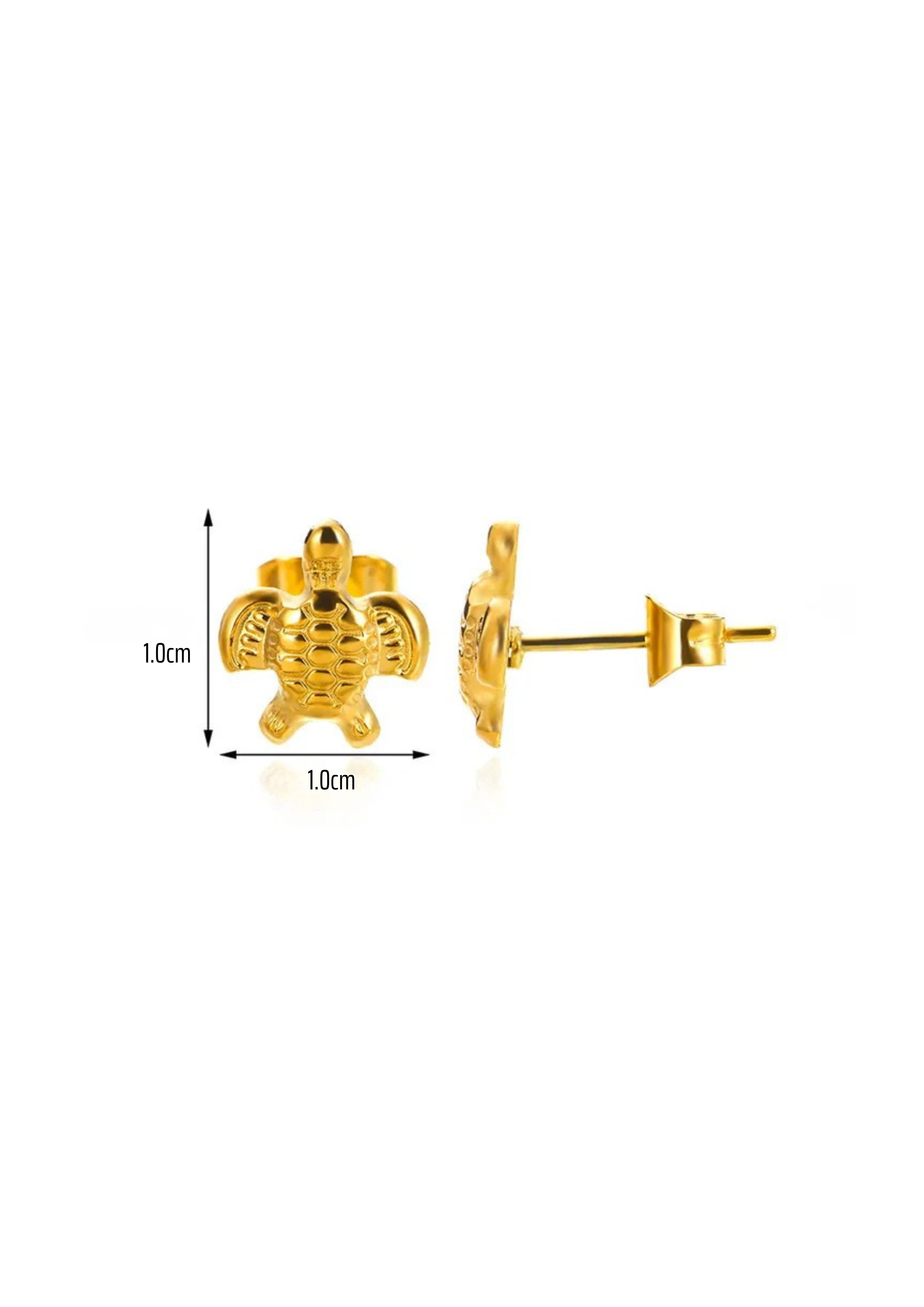Turtle Ohrstecker I Gold