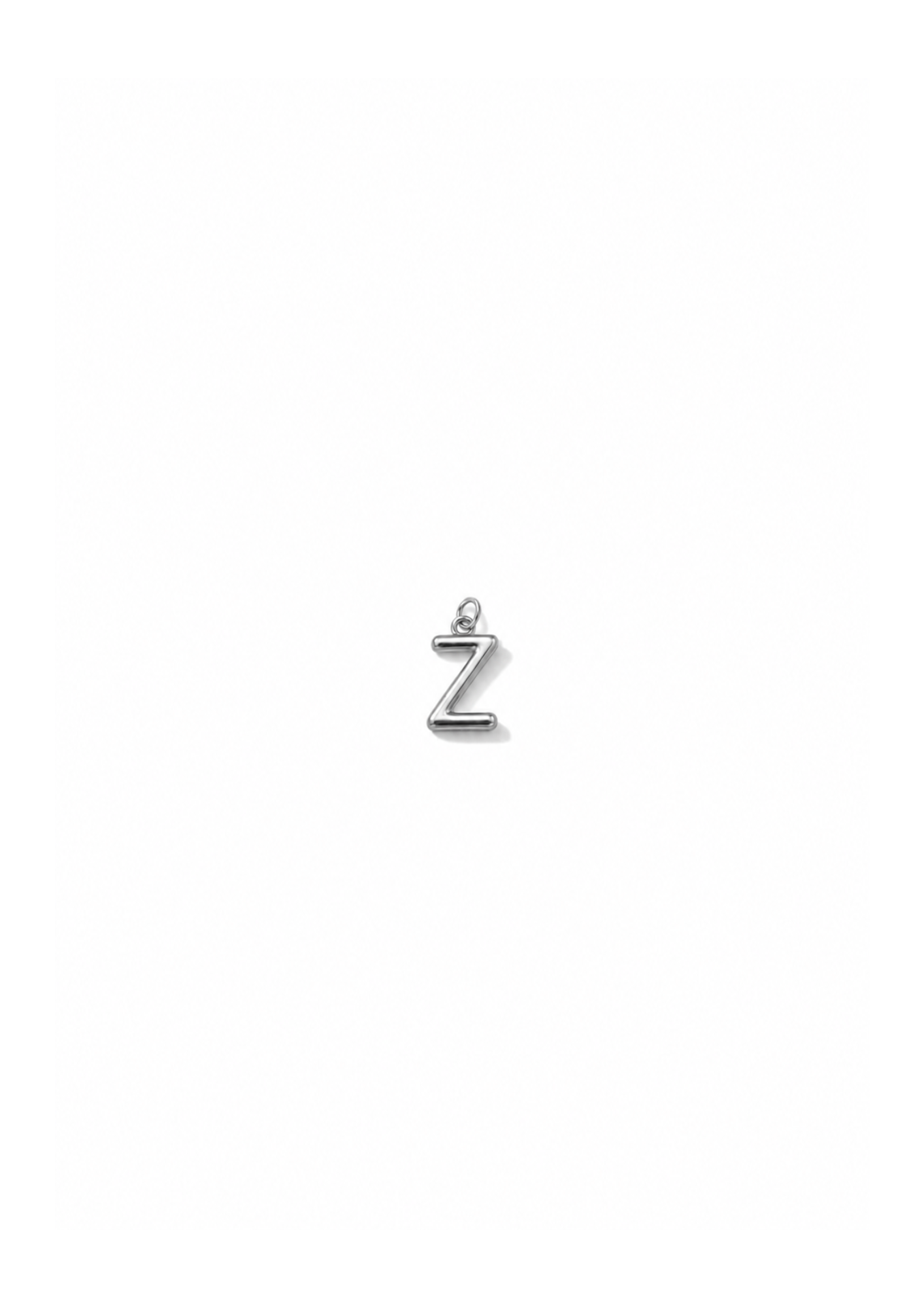 Micro Letter Charm I Silber