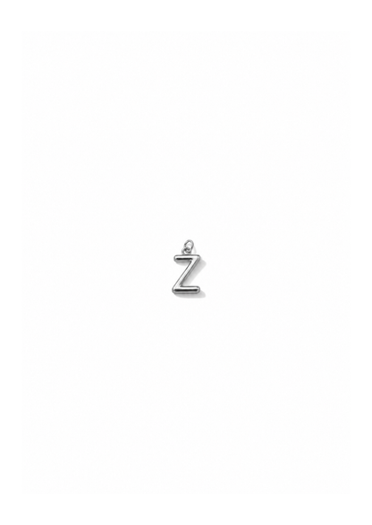 Micro Letter Charm I Silber