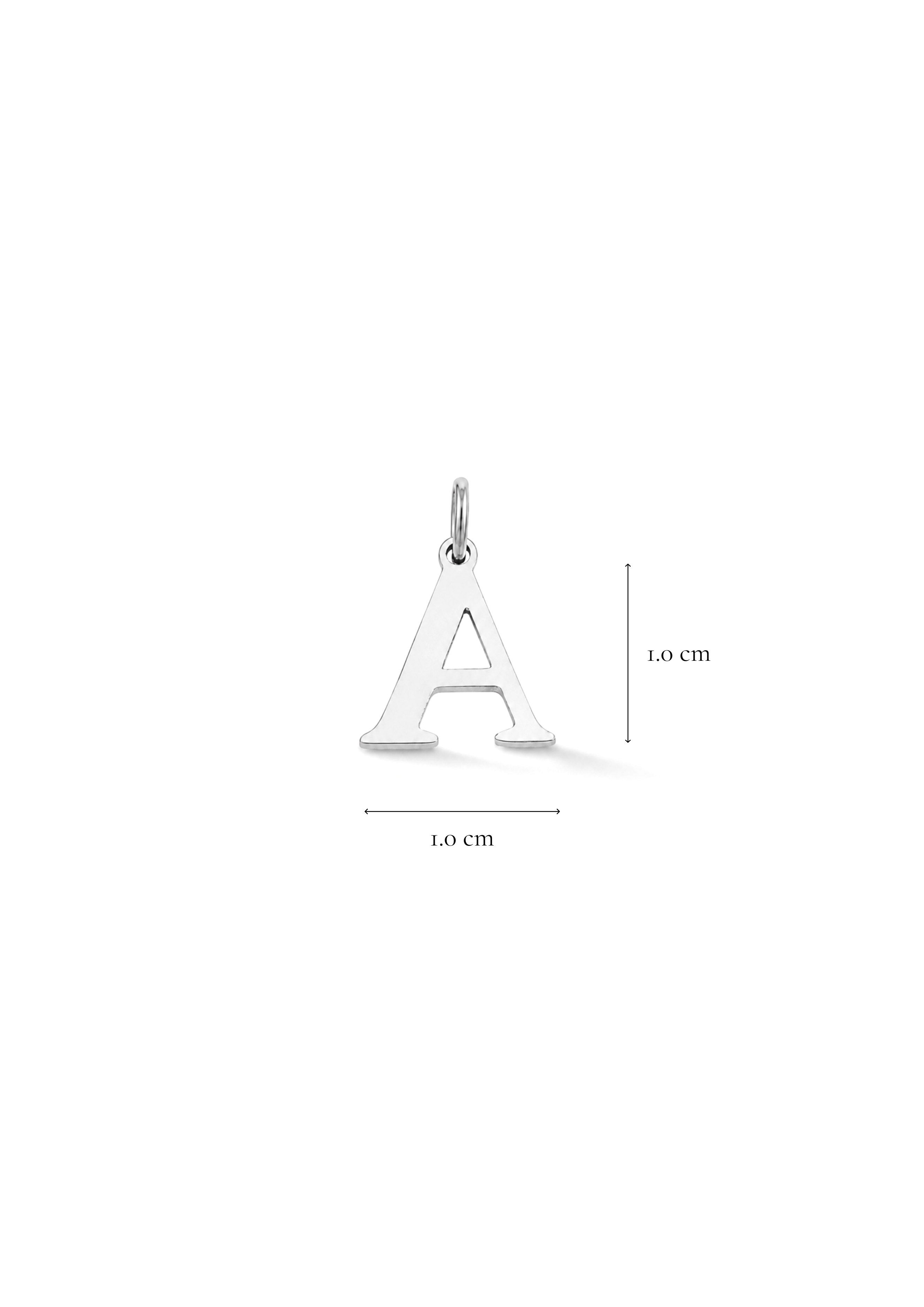 Essential Letter Charm I Silber