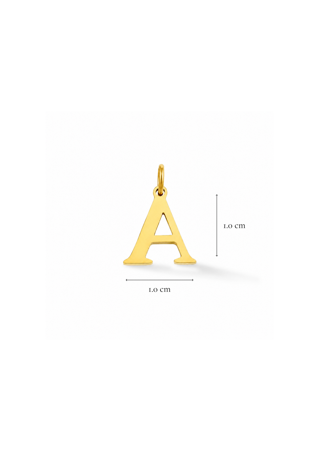 Essential Letter Charm I Gold