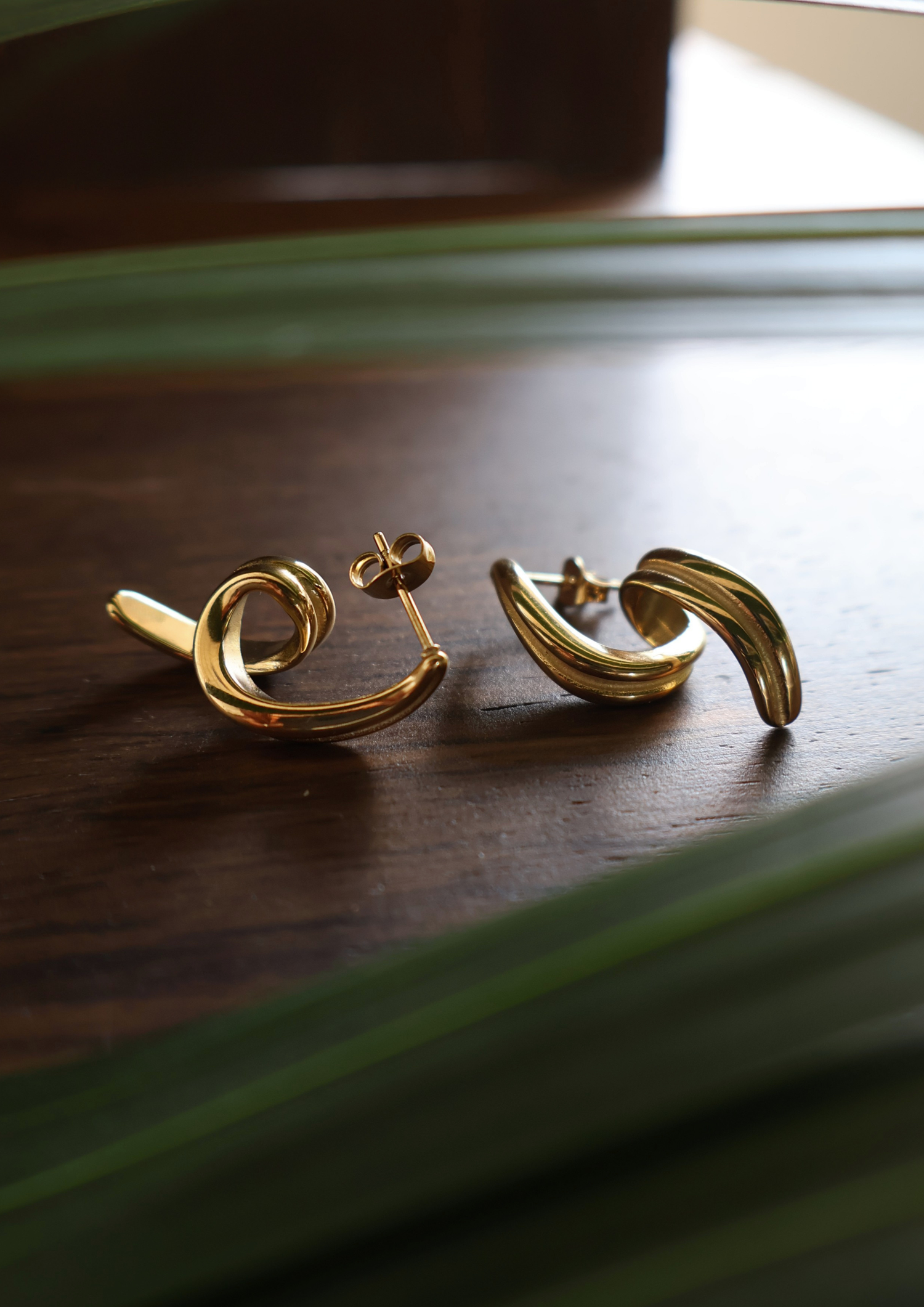 Sleek Ohrstecker I Gold