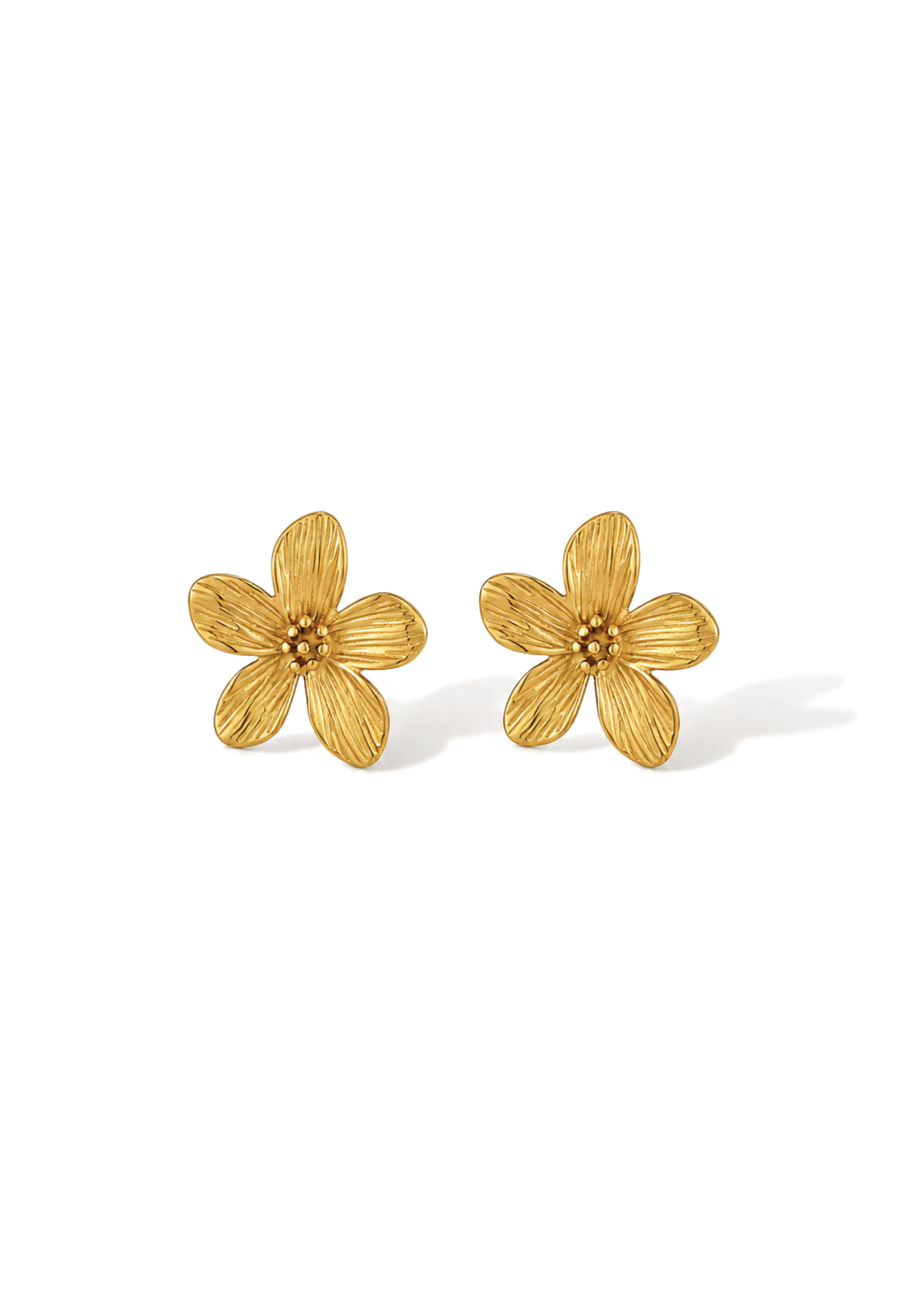 Dahlia Ohrstecker I Gold