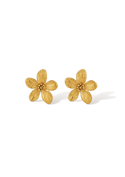 Dahlia Ohrstecker I Gold