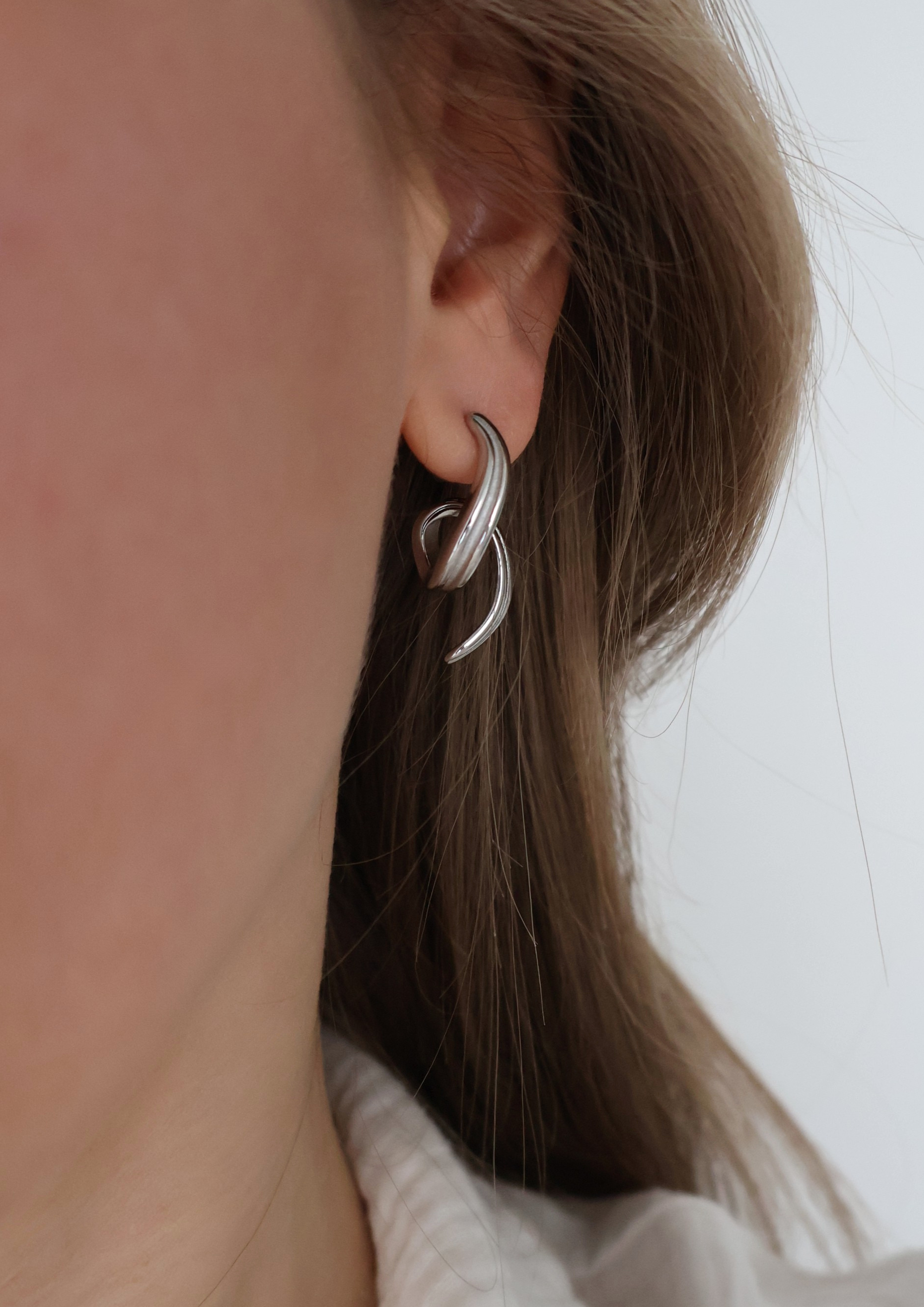 Sleek Ohrstecker I Silber