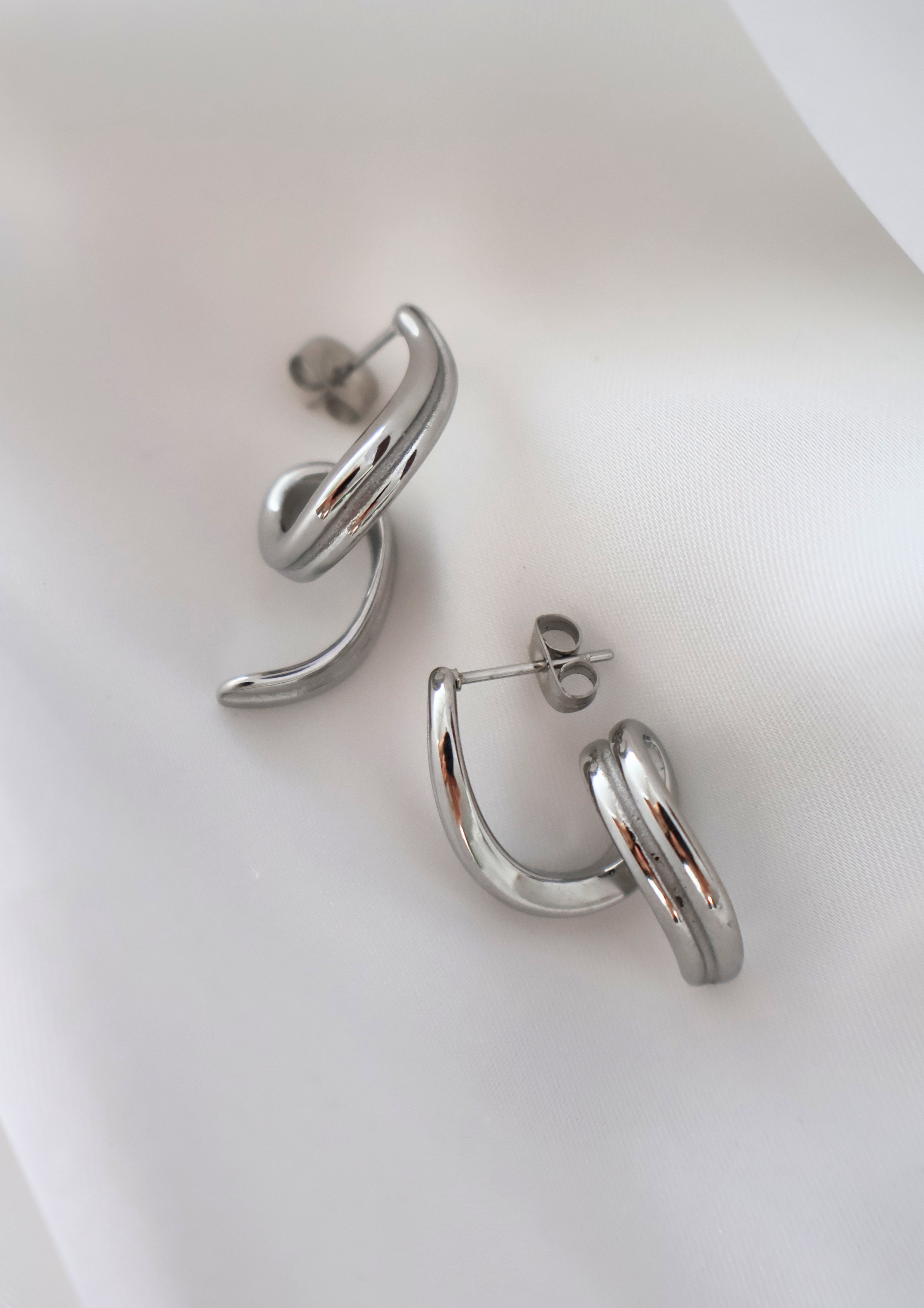 Sleek Ohrstecker I Silber