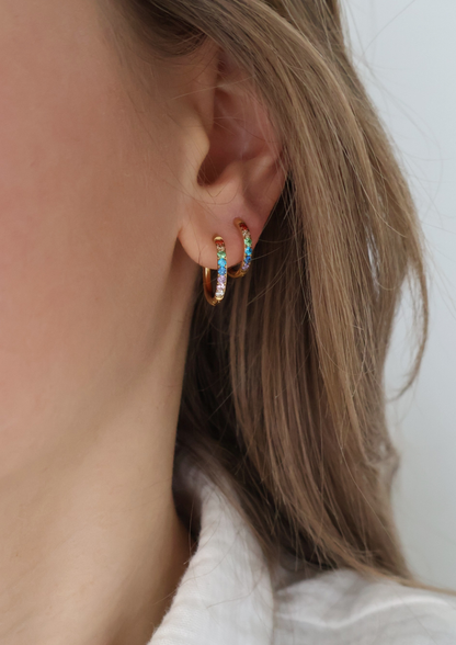 Rainbow Ohrringe I Gold