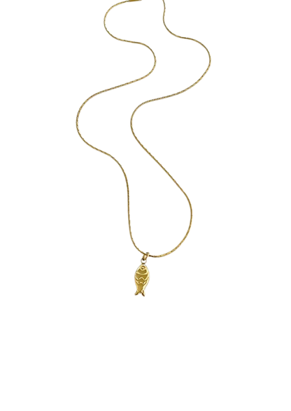 Fish Halskette I Gold
