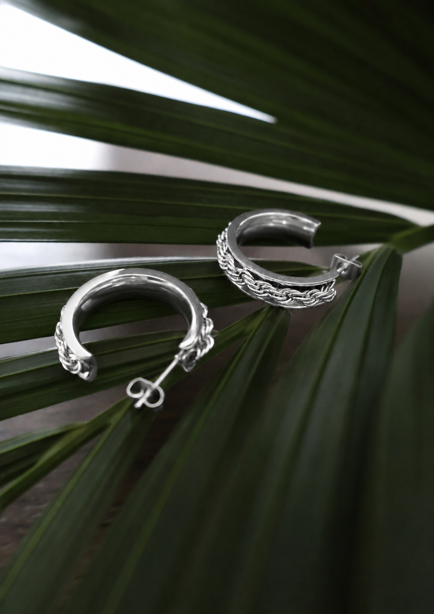 Weave Ohrstecker I Silber