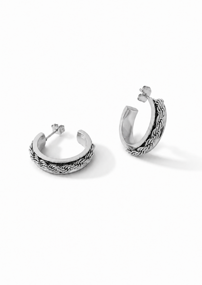 Weave Ohrstecker I Silber