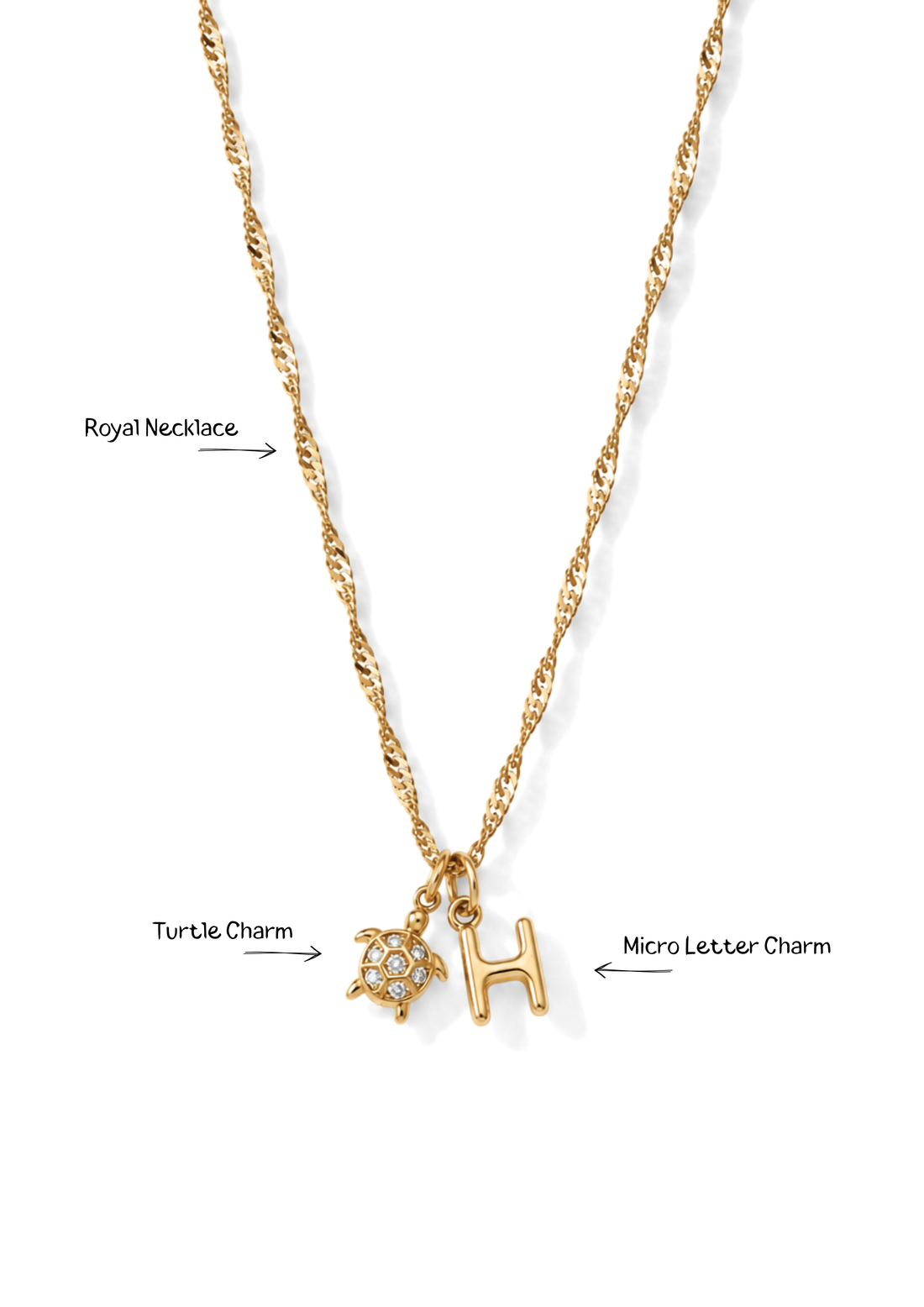 Turtle Charm I Gold