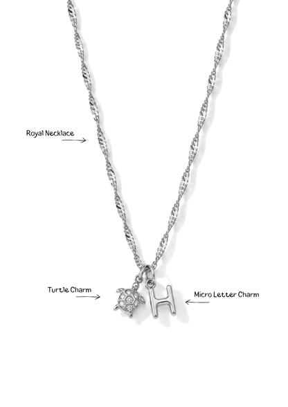 Turtle Charm I Silber