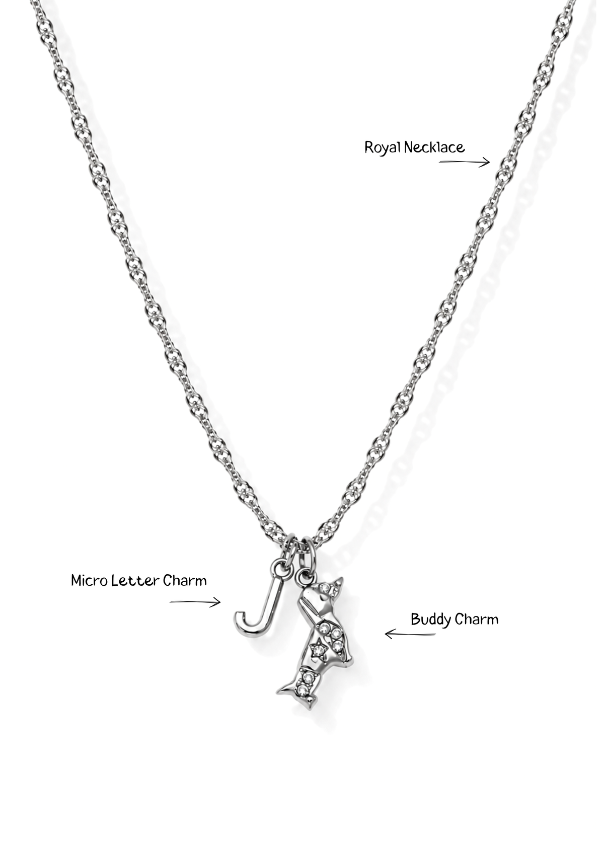 Buddy Charm I Silber